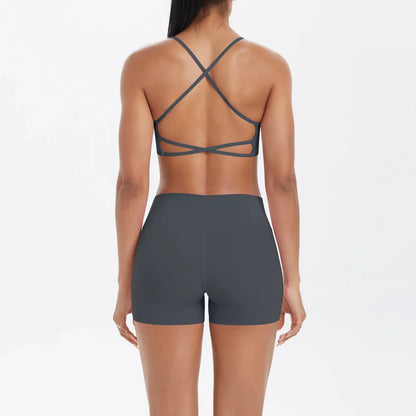 Women's Halter Yoga Set with High-Waisted Bottoms for Yoga