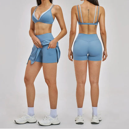 Women's High Waist Yoga Set with Seamless Design for Yoga