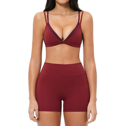 Women's High Waist Yoga Set with Seamless Design for Yoga