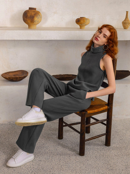 Women's High Waisted Pull-On Pant with Straight Leg for Work
