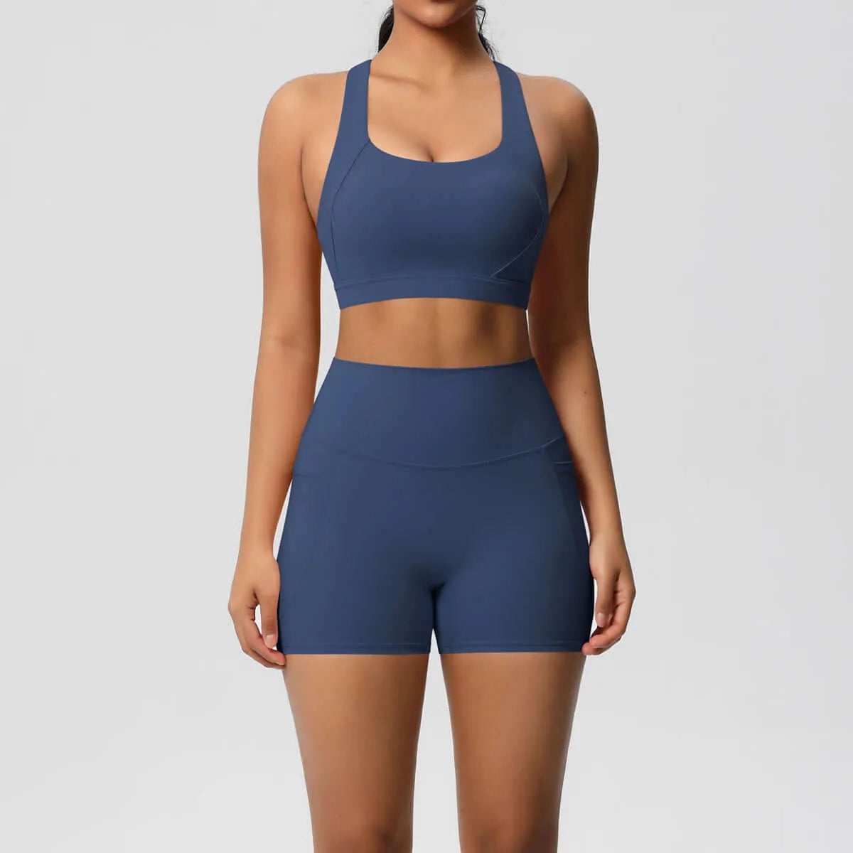 Women's Pocket Yoga Set with High Waist and Pockets for Gym