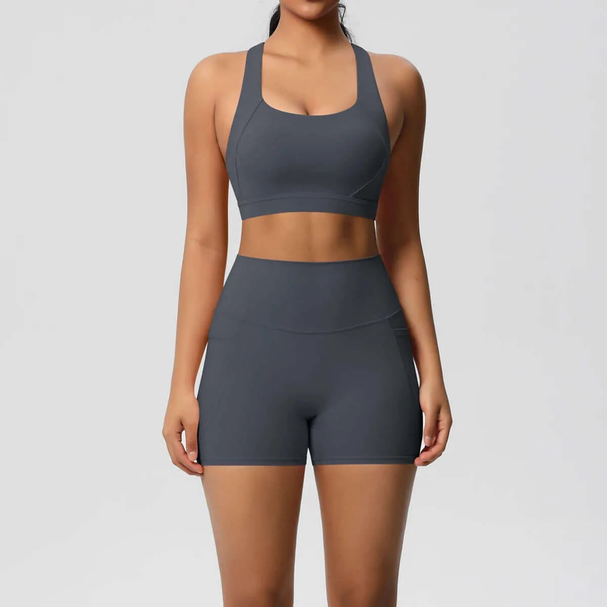 Women's Pocket Yoga Set with High Waist and Pockets for Gym