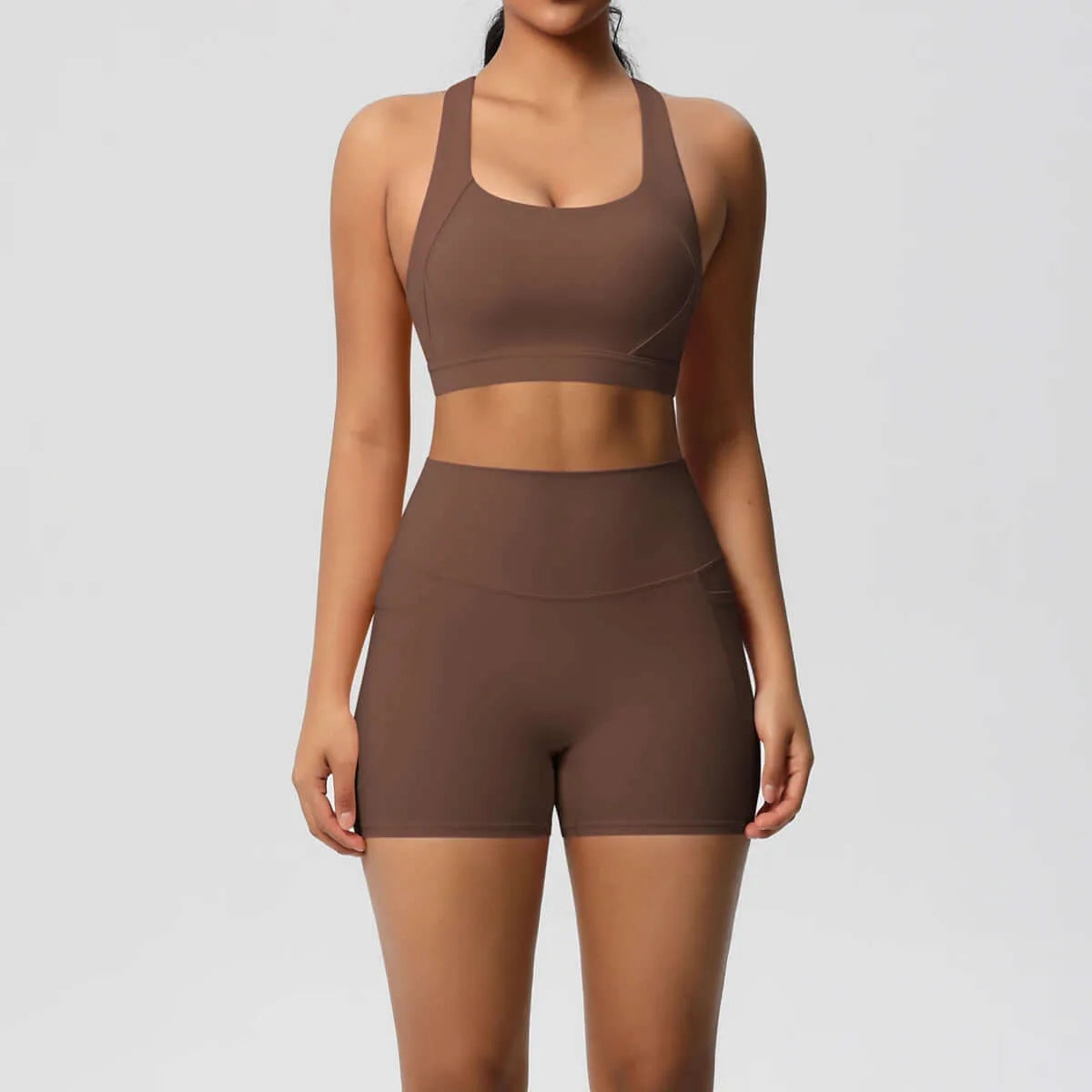 Women's Pocket Yoga Set with High Waist and Pockets for Gym
