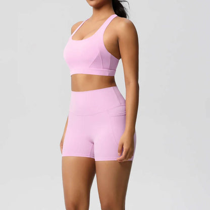 Women's Pocket Yoga Set with High Waist and Pockets for Gym