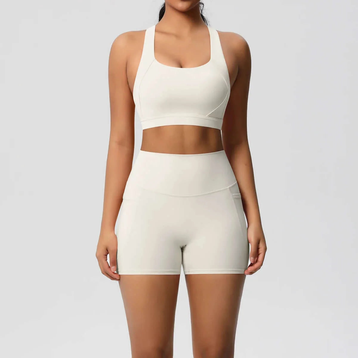 Women's Pocket Yoga Set with High Waist and Pockets for Gym