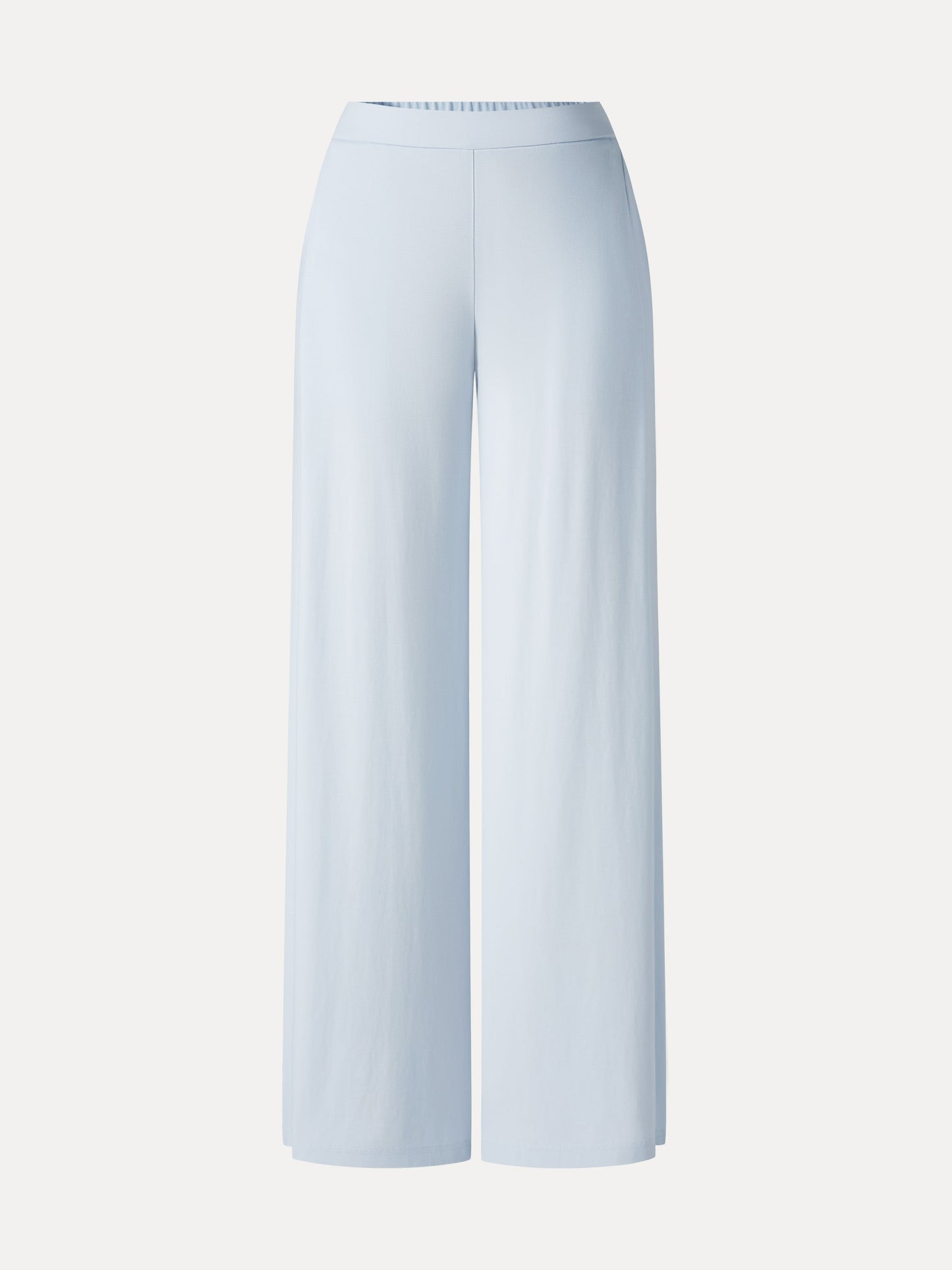 Women's Ponte Mid Rise Wide Leg Trousers with Pockets