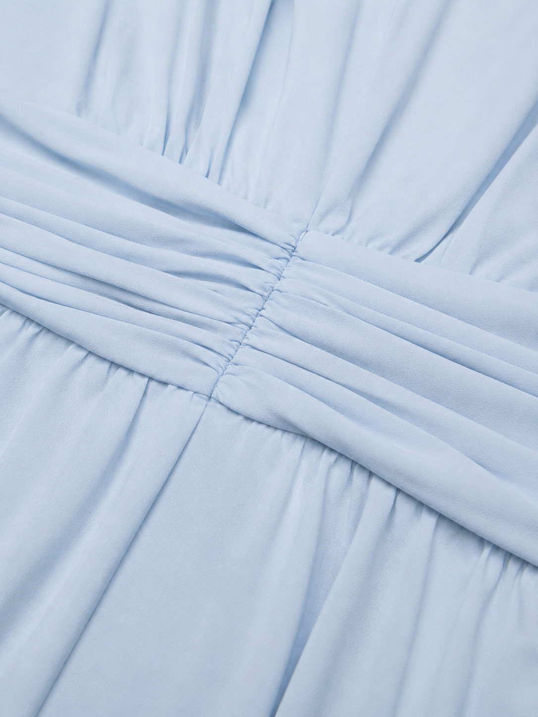 Women's Ruched Maxi Dress with Chiffon for Weddings