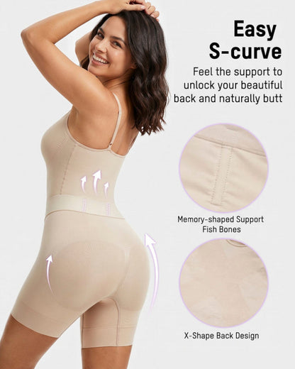 Women's Sculpting Bodysuit with Back Access for Daily Wear