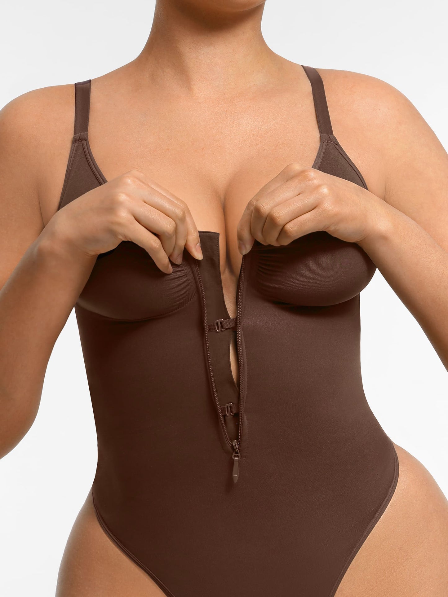 Women's Seamless Shaping Bodysuit with Zip for All-Day Wear