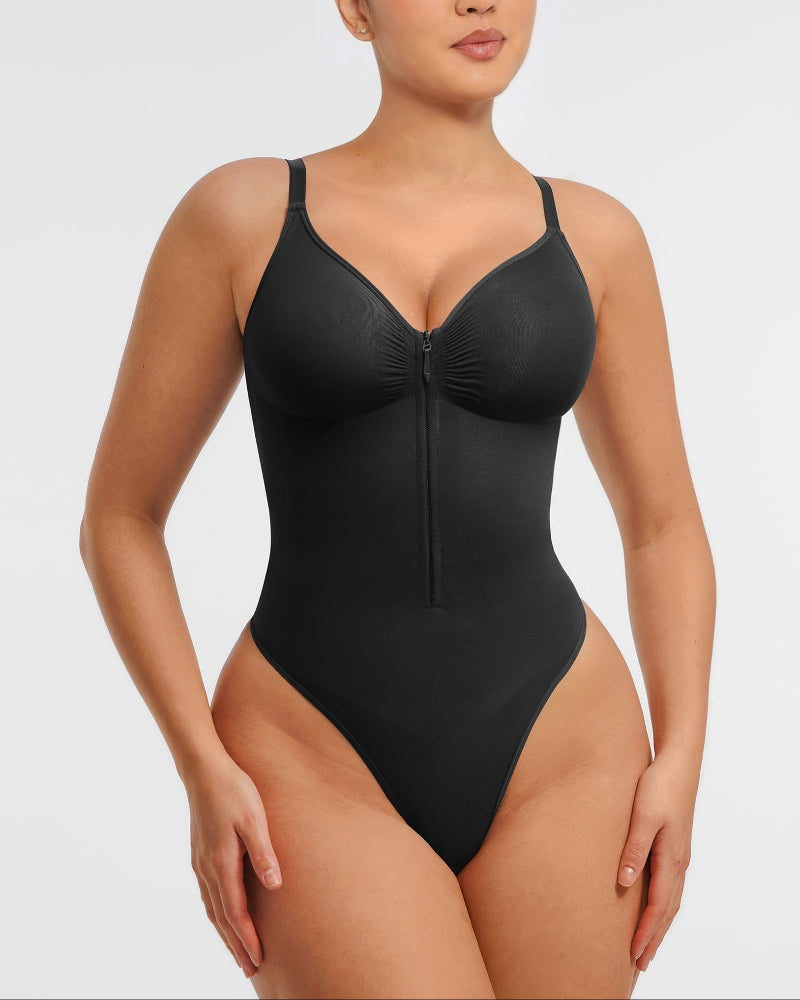 Women's Seamless Shaping Bodysuit with Zip for All-Day Wear