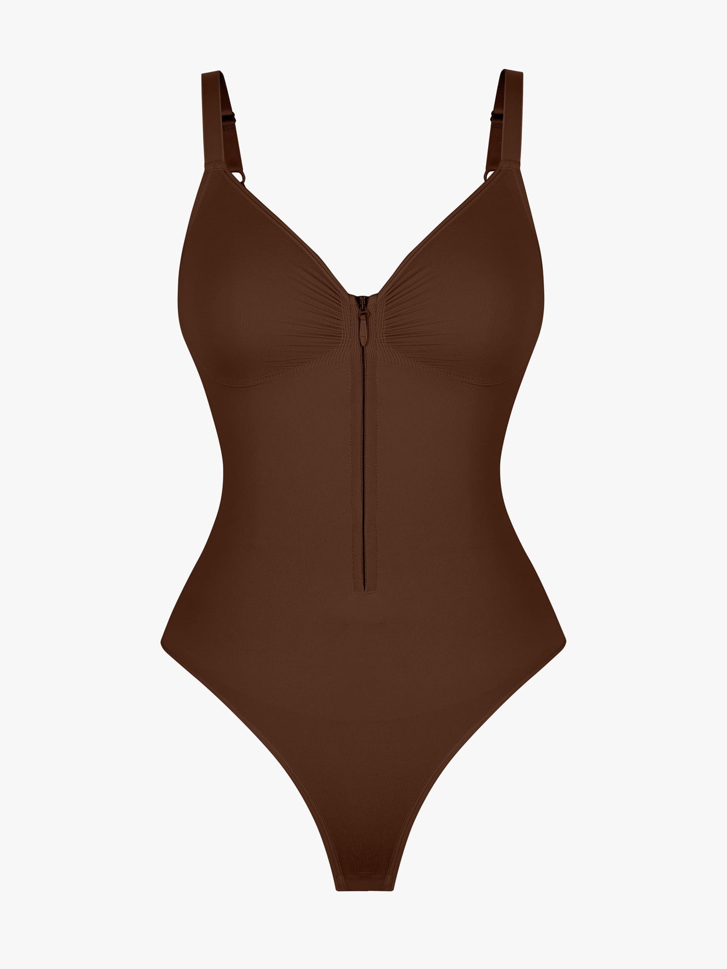Women's Seamless Shaping Bodysuit with Zip for All-Day Wear