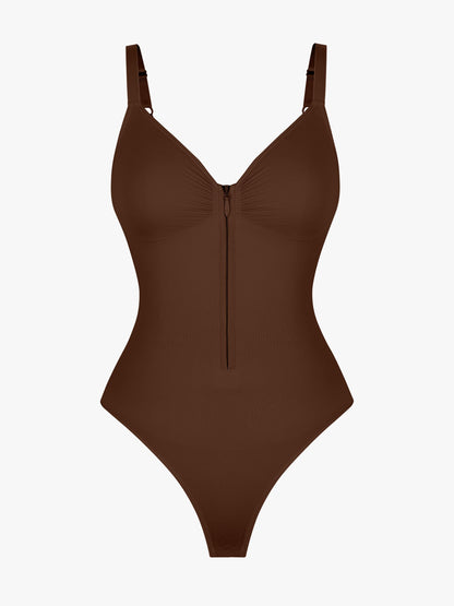 Women's Seamless Shaping Bodysuit with Zip for All-Day Wear