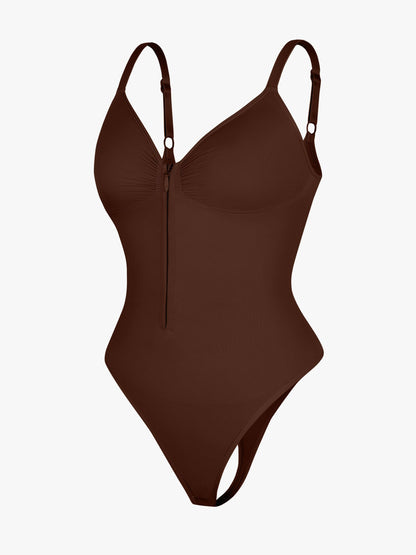 Women's Seamless Shaping Bodysuit with Zip for All-Day Wear