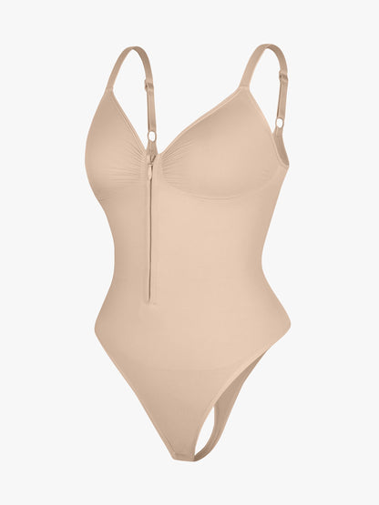 Women's Seamless Shaping Bodysuit with Zip for All-Day Wear