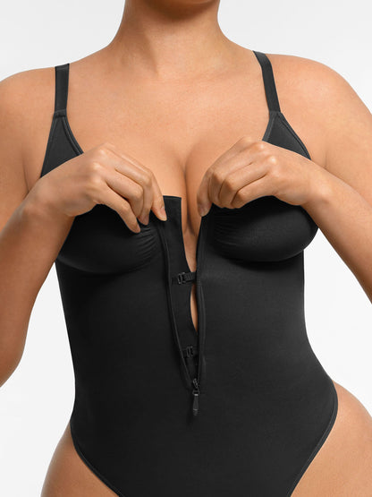 Women's Seamless Shaping Bodysuit with Zip for All-Day Wear