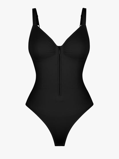 Women's Seamless Shaping Bodysuit with Zip for All-Day Wear