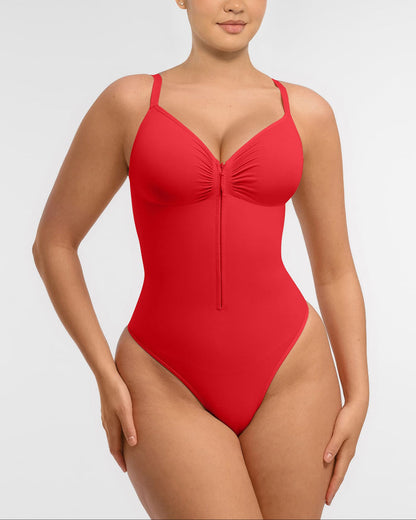 Women's Seamless Shaping Bodysuit with Zip for All-Day Wear