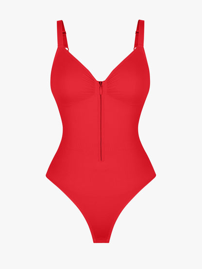 Women's Seamless Shaping Bodysuit with Zip for All-Day Wear