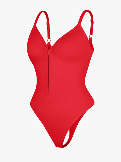 Women's Seamless Shaping Bodysuit with Zip for All-Day Wear