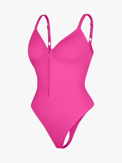 Women's Seamless Shaping Bodysuit with Zip for All-Day Wear
