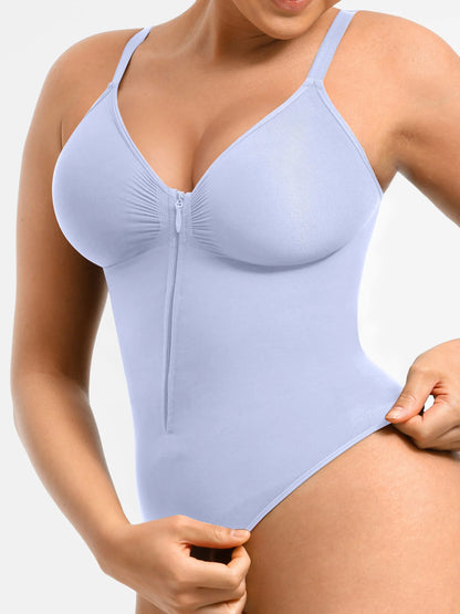 Women's Seamless Shaping Bodysuit with Zip for All-Day Wear
