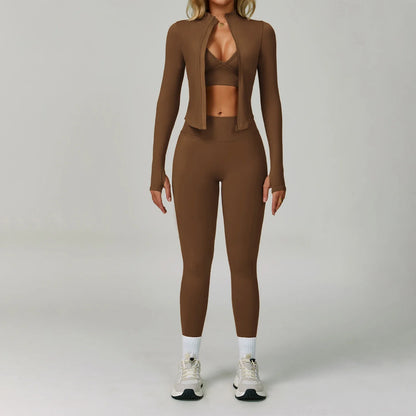 Women's Seamless Yoga Sets with Sports Bra for Gym