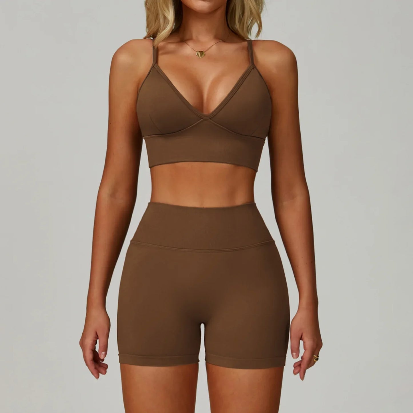 Women's Seamless Yoga Sets with Sports Bra for Gym