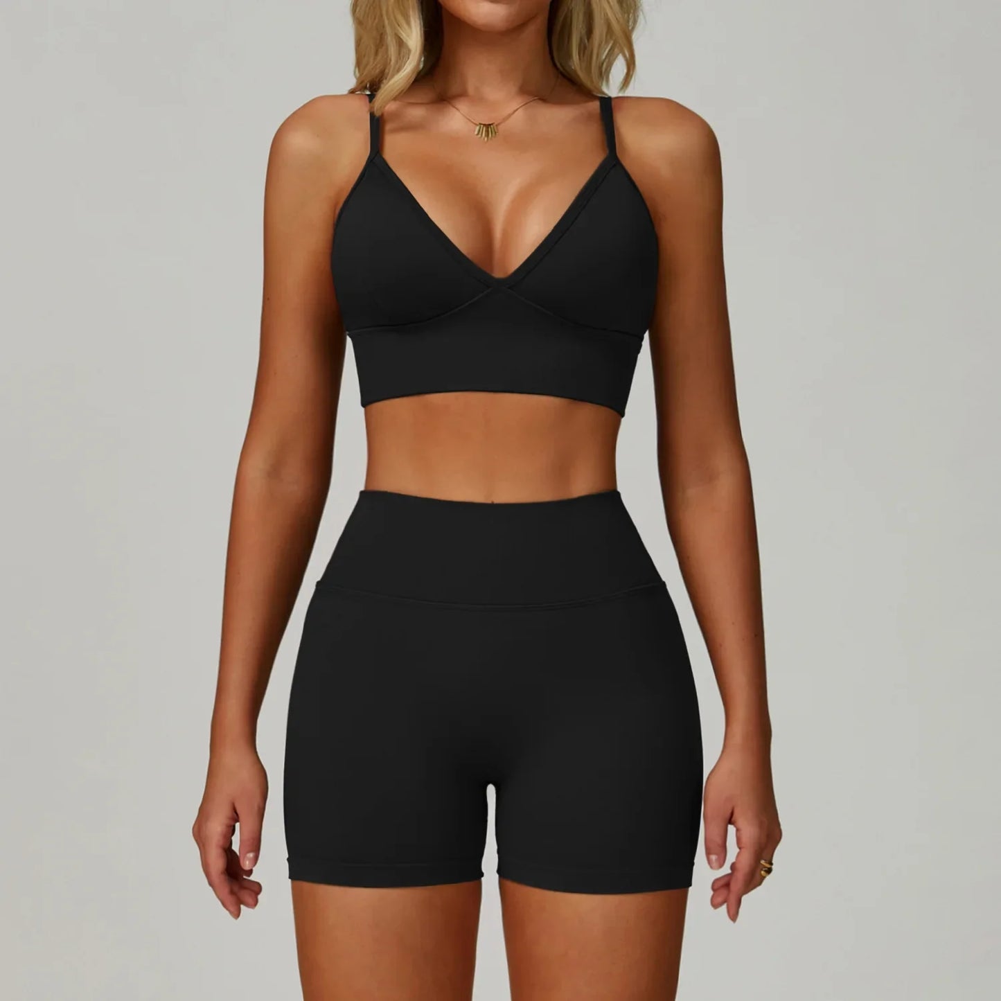 Women's Seamless Yoga Sets with Sports Bra for Gym