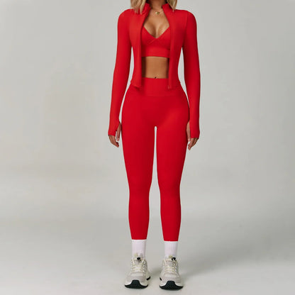 Women's Seamless Yoga Sets with Sports Bra for Gym