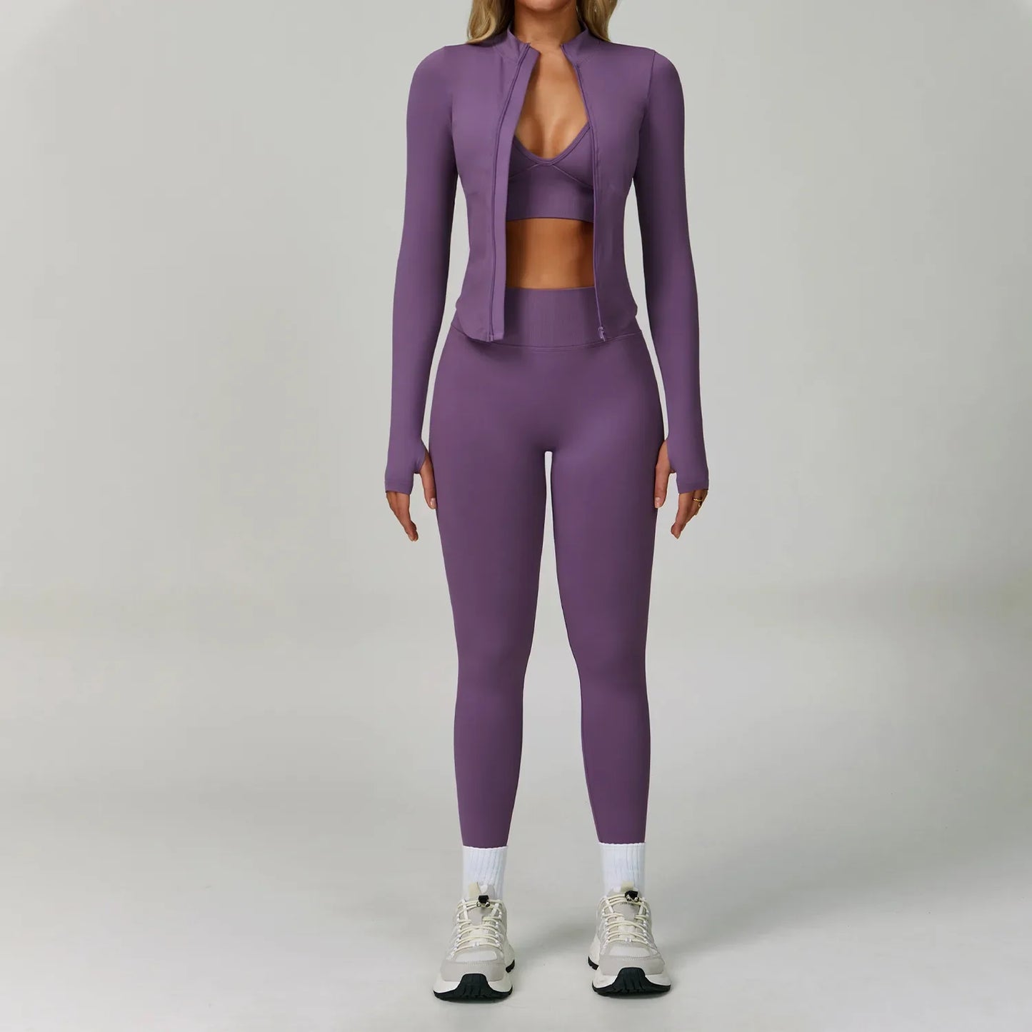 Women's Seamless Yoga Sets with Sports Bra for Gym