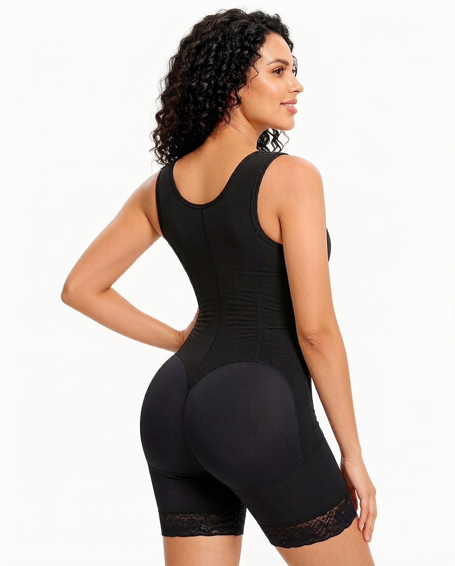 Women's Shapewear Bodysuit with Open Bust for Recovery