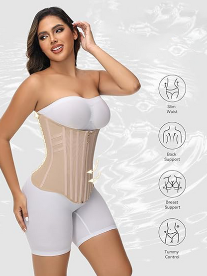 Women's Shapewear Corset with 23 Steel Bones for Workout