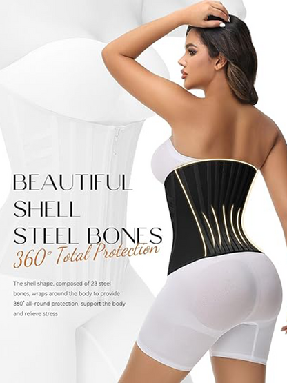 Women's Shapewear Corset with 23 Steel Bones for Workout