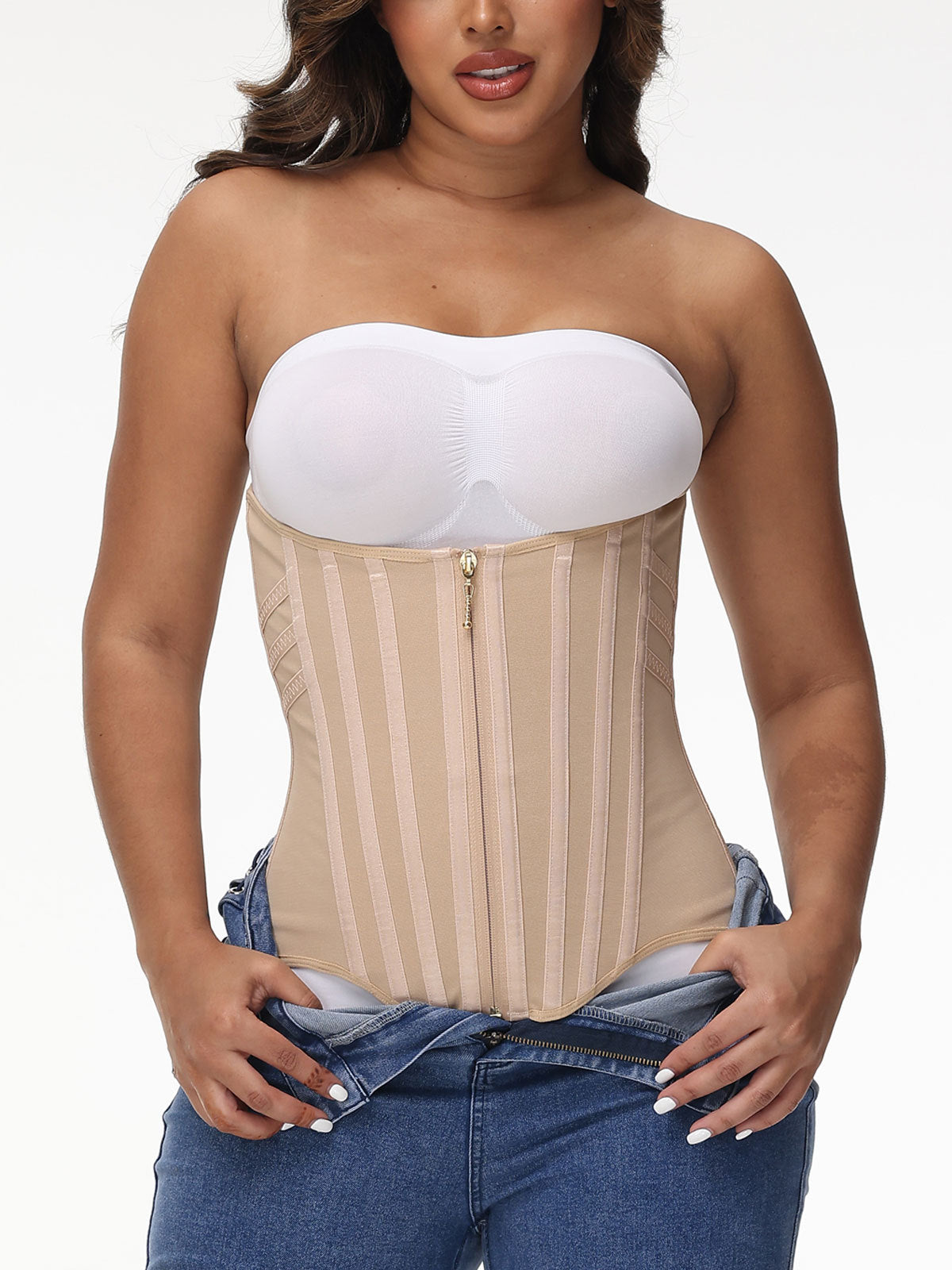 Women's Shapewear Corset with 23 Steel Bones for Workout