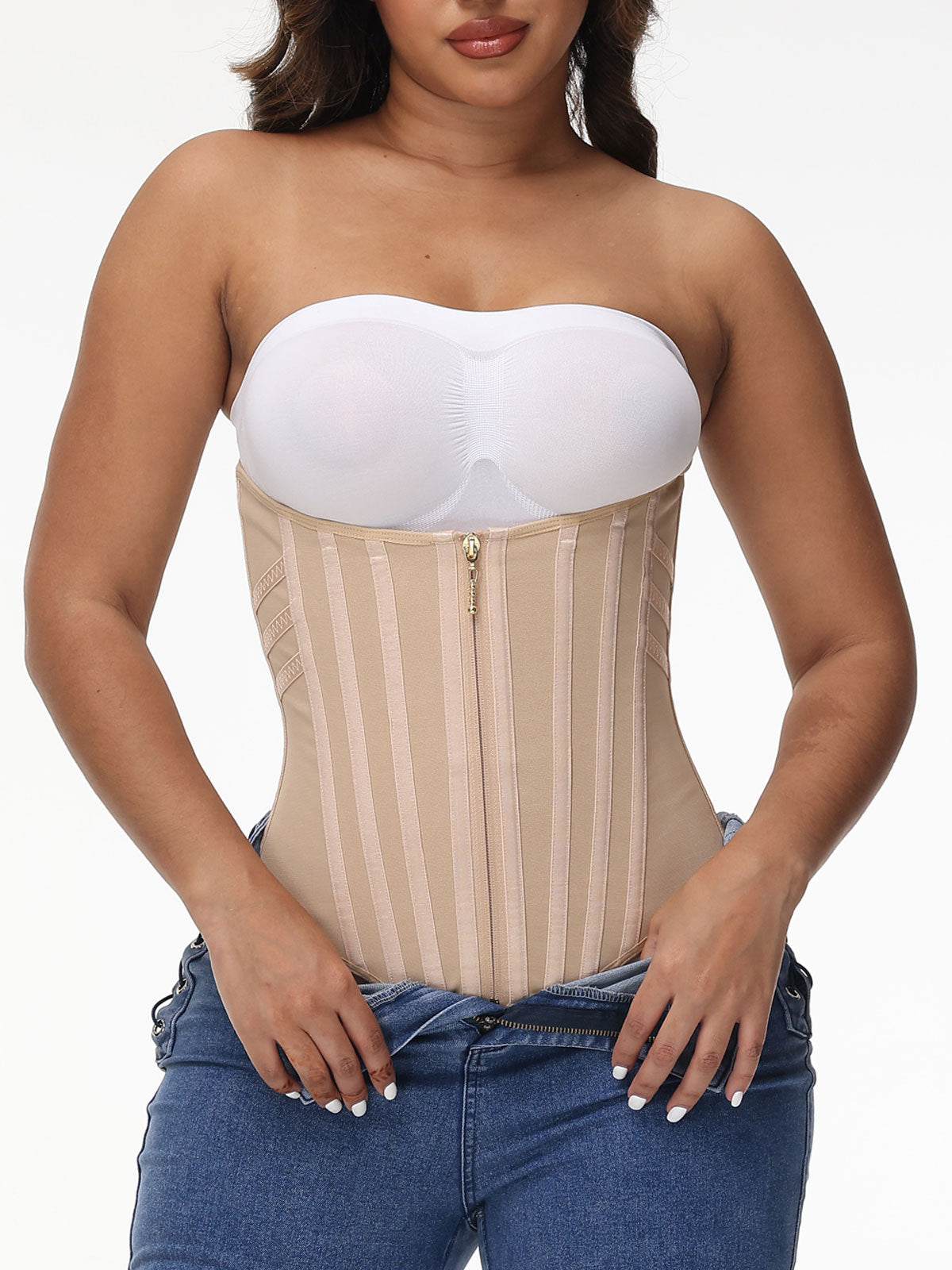 Women's Shapewear Corset with 23 Steel Bones for Workout