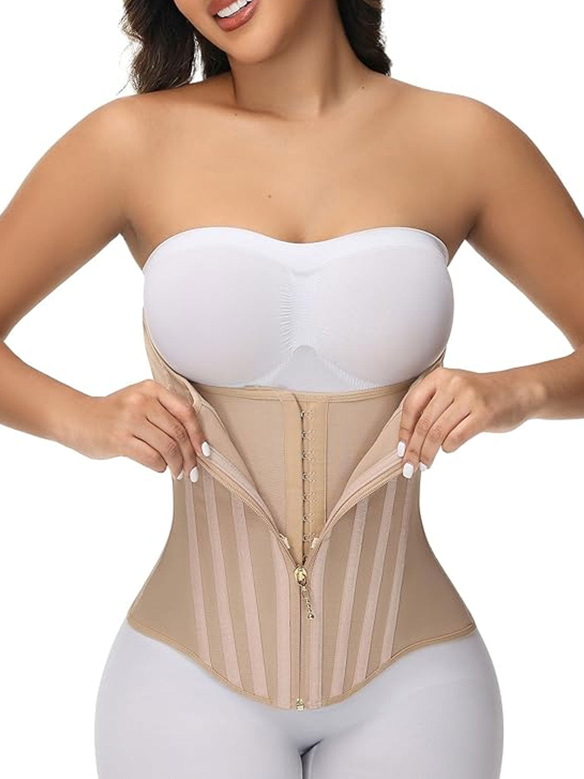 Women's Shapewear Corset with 23 Steel Bones for Workout