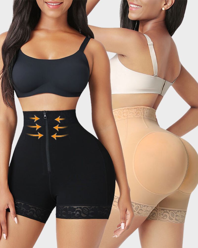 Women's Shapewear Shorts with Zipper Closure for Events