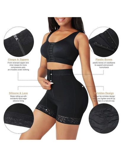 Women's Shapewear Shorts with Zipper Closure for Events