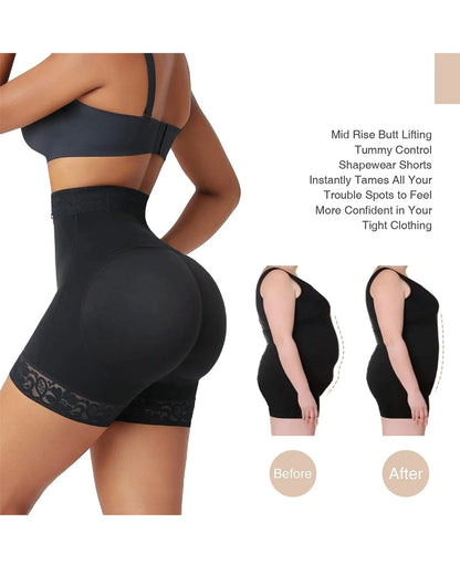 Women's Shapewear Shorts with Zipper Closure for Events