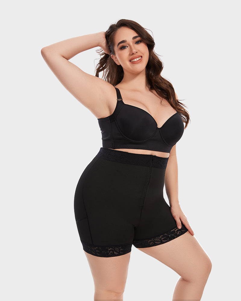 Women's Shapewear Shorts with Zipper Closure for Events