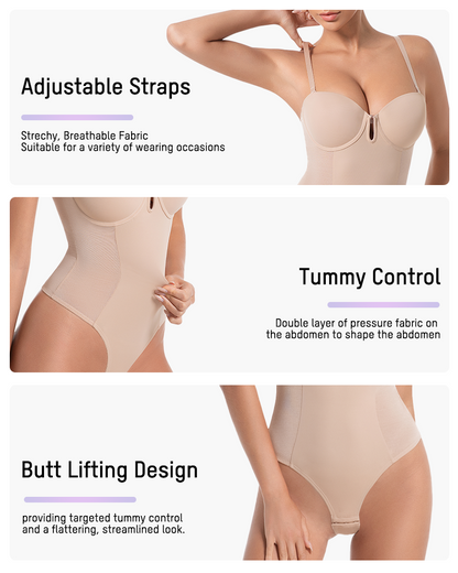 Women's Shaping Bodysuit Thong with All-in-One for Occasions