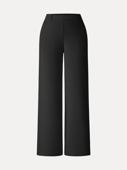 Women's Slimming High Rise Wide Leg Trousers for Workdays