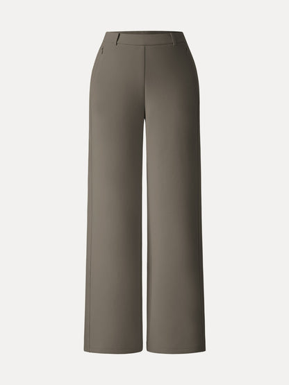 Women's Slimming High Rise Wide Leg Trousers for Workdays
