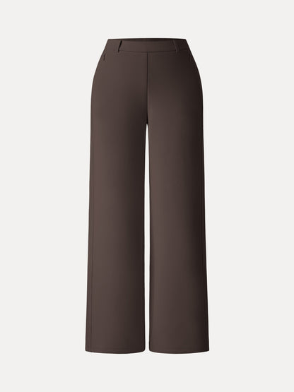 Women's Slimming High Rise Wide Leg Trousers for Workdays