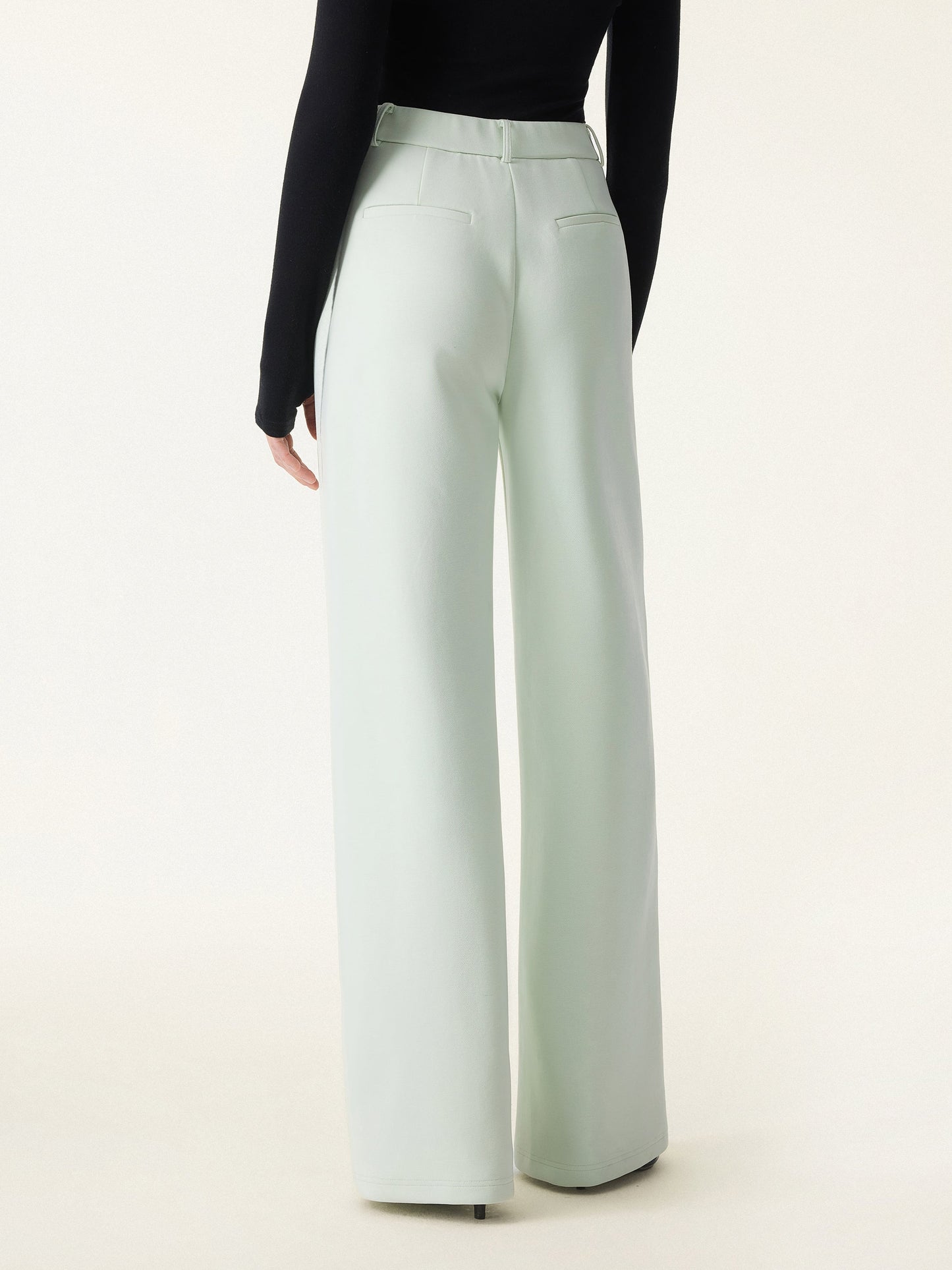 Women's Slimming High Rise Wide Leg Trousers for Workdays