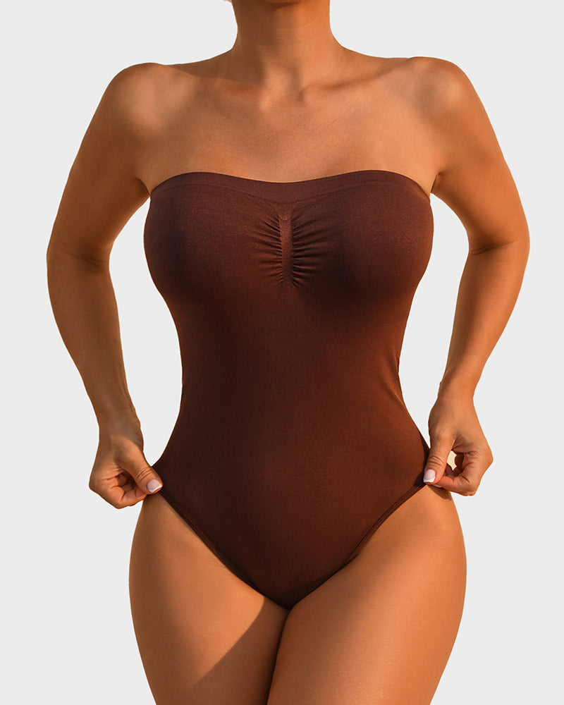 Women's Strapless Bodysuit with Tummy Control for Evening