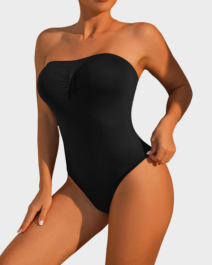 Women's Strapless Bodysuit with Tummy Control for Evening