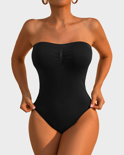 Women's Strapless Bodysuit with Tummy Control for Evening