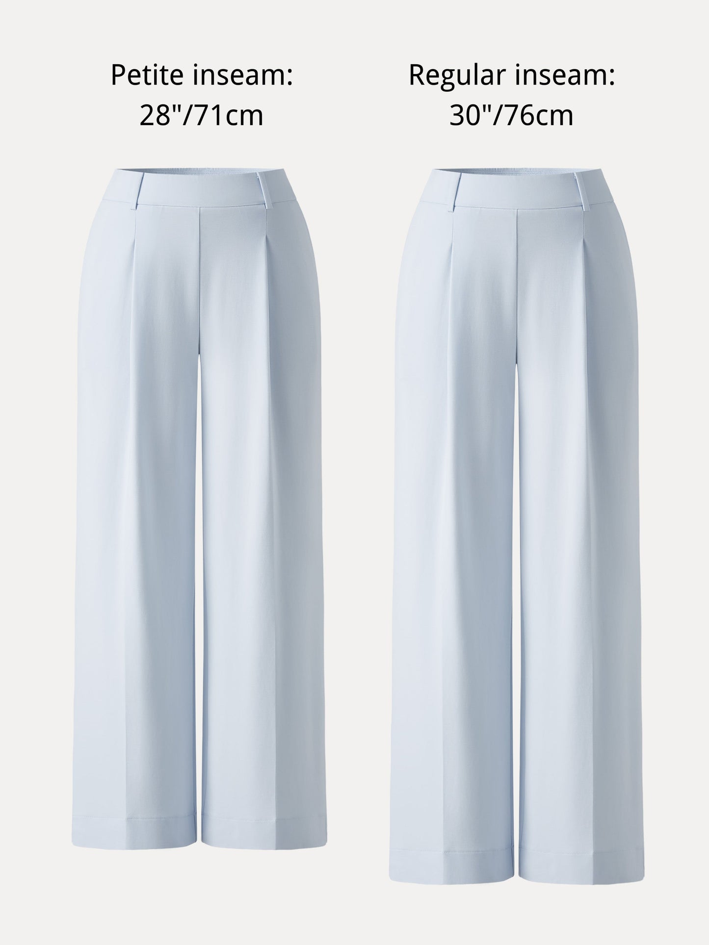 Women's Stretchy Wide Leg Pants with High Rise for Office