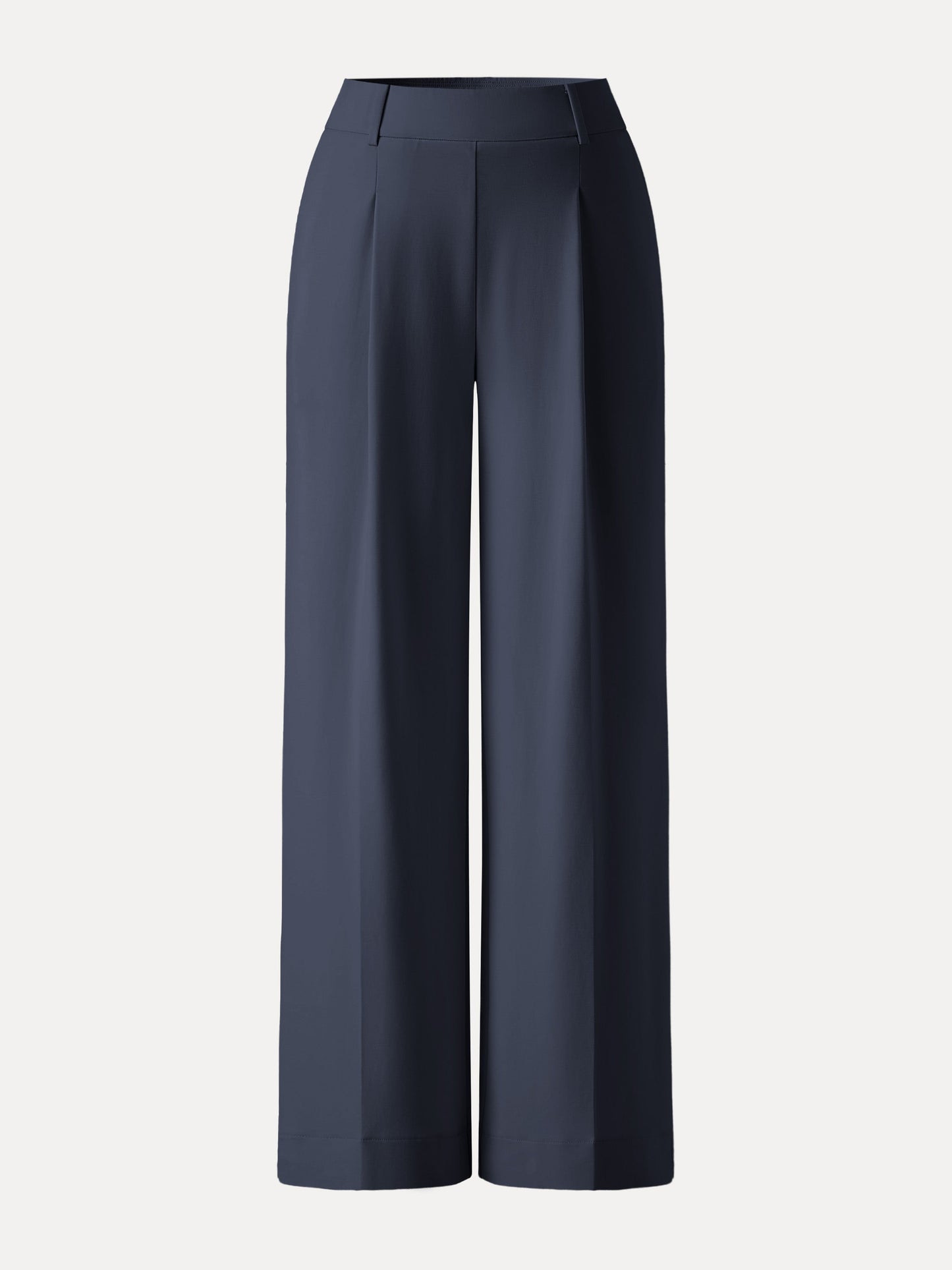 Women's Stretchy Wide Leg Pants with High Rise for Office